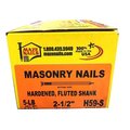 Maze Nails Maze 2.5 in. Masonry Heat Treated Carbon Steel Nail Flat Head 5 lb H59S530